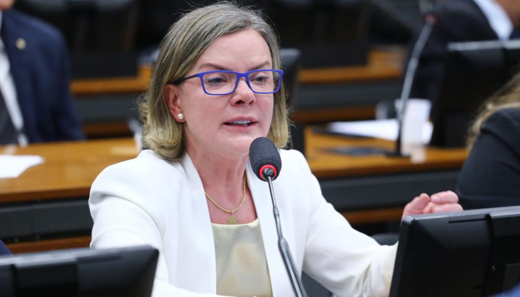 Gleisi Hoffmann chama Tarcísio de 'cara de pau' após visita a Bolsonaro