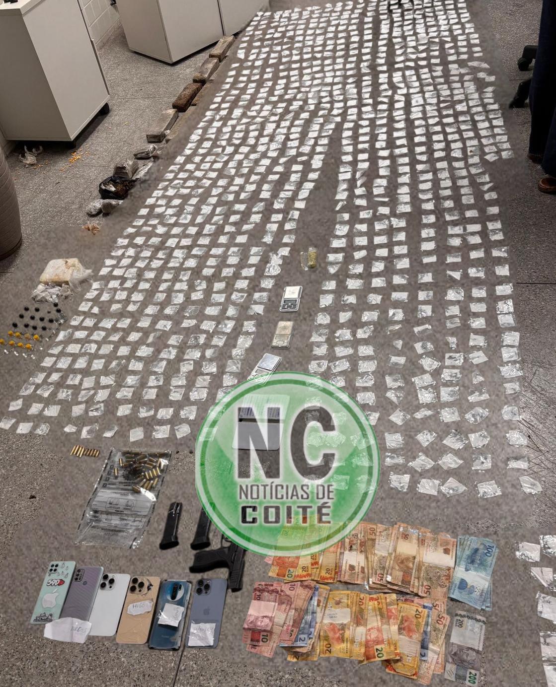 Suspeito de homicídio é preso com drogas e arma em megaoperação em Queimadas