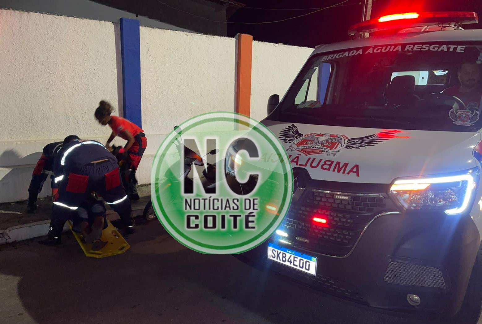 Acidente Grave em Coité: Motociclista Bate em Buraco e Sofre Fraturas no Rosto